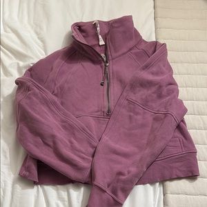 Lululemon Mauve Quarter-Zip Pullover